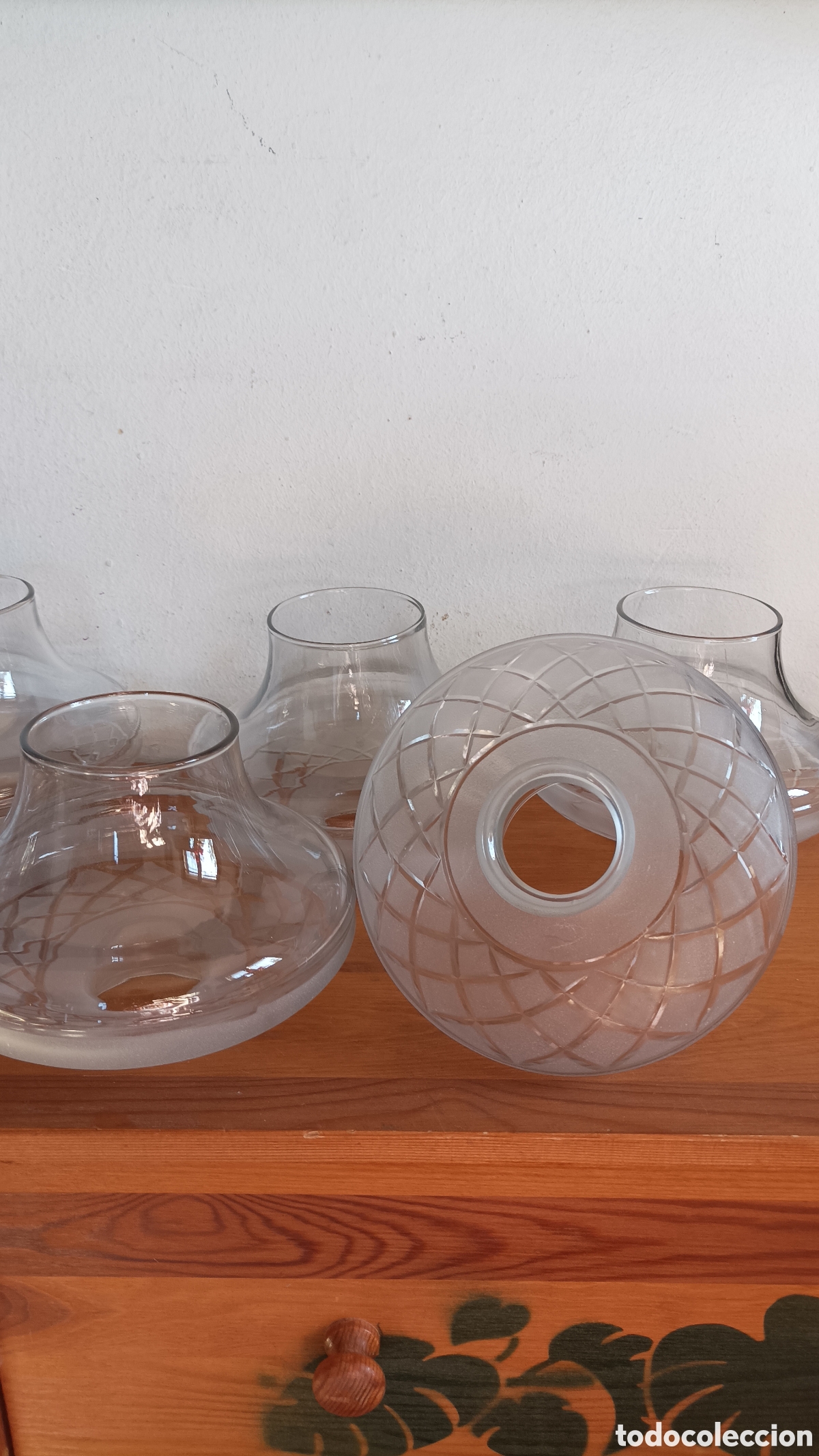 Antig&uuml;edades: TULIPAS CRISTAL TALLADO - Foto 1
