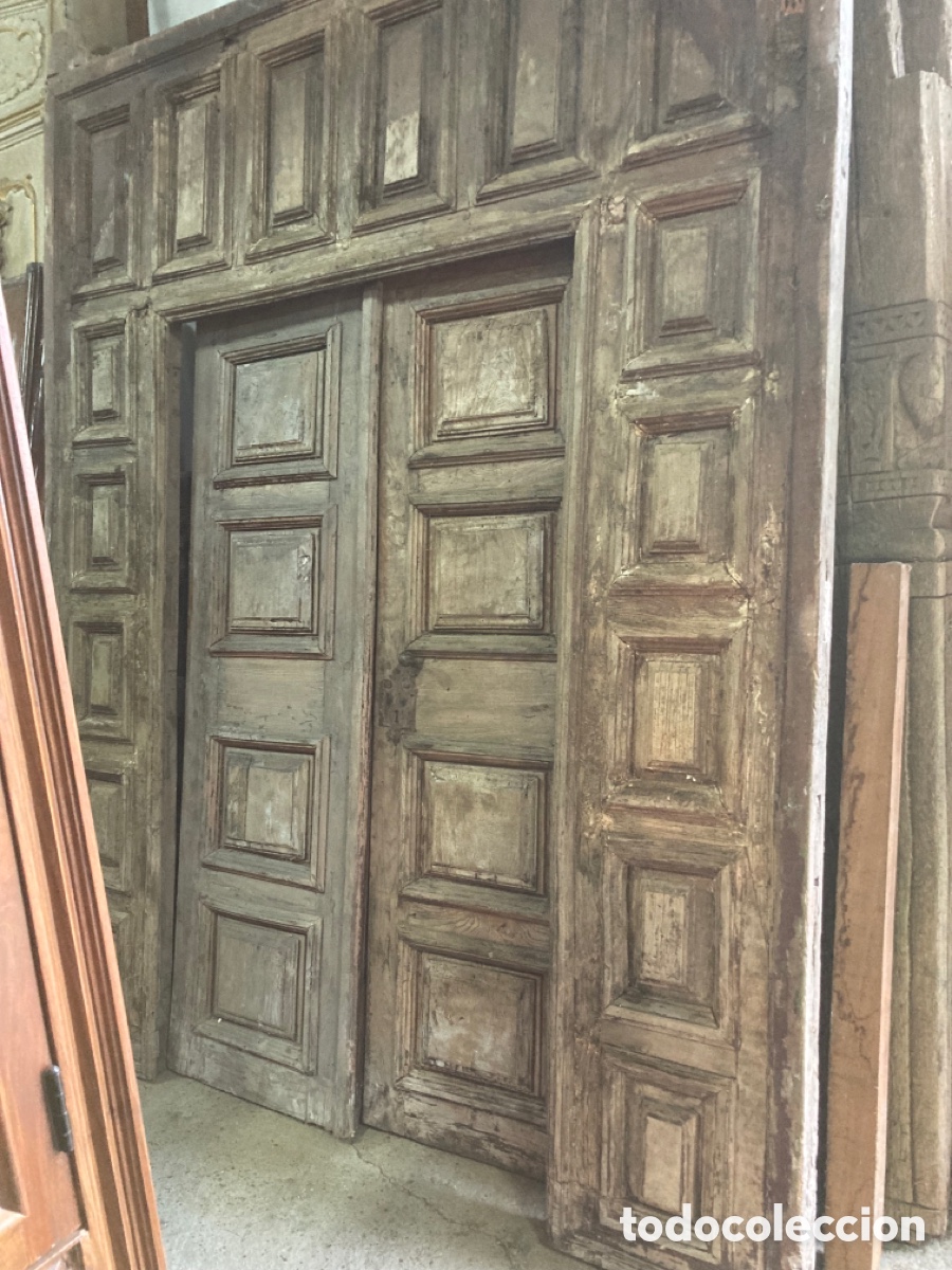Antig&uuml;edades: Antiguo port&oacute;n Olmo. Para restaurar - Foto 2