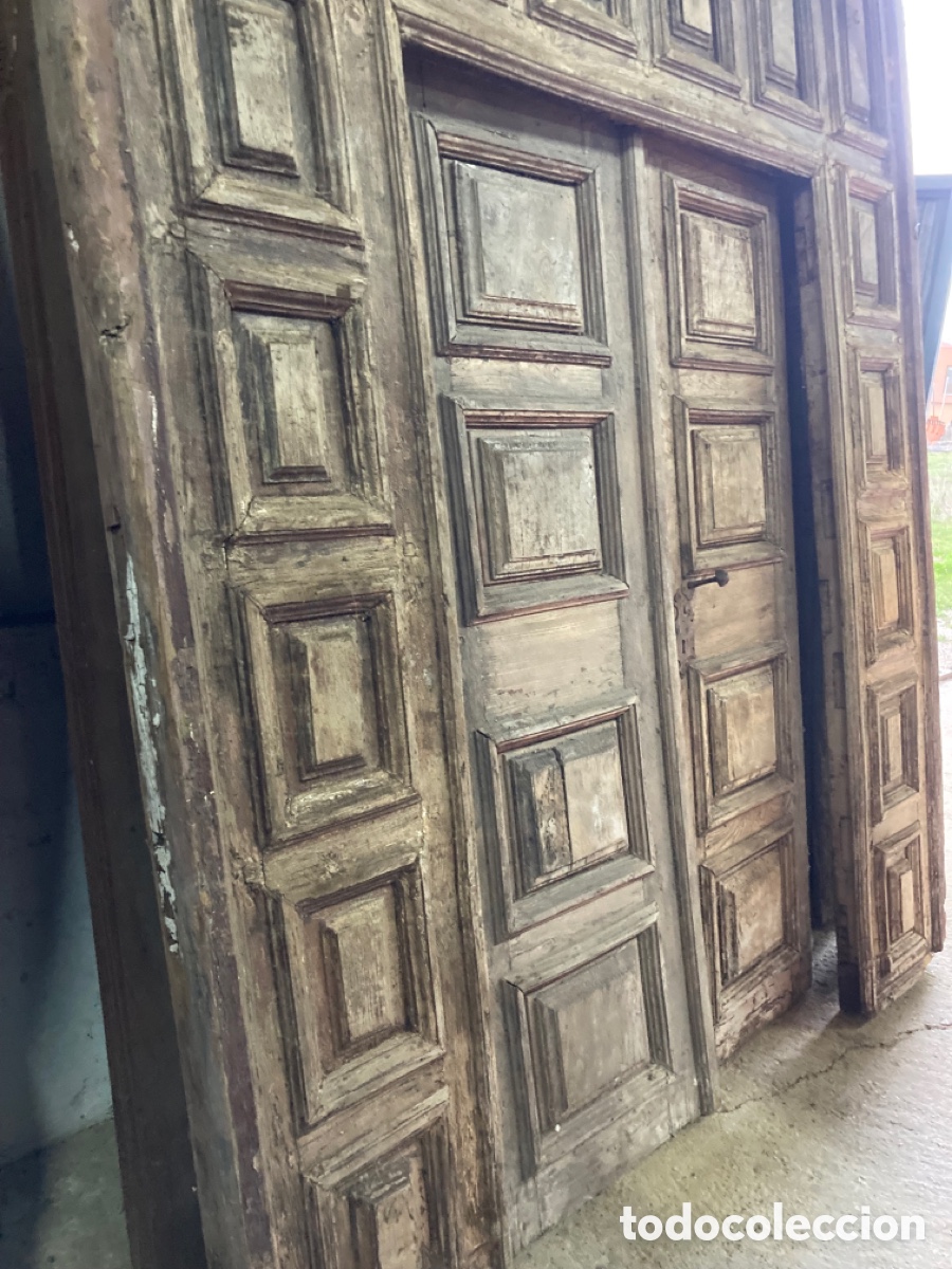 Antig&uuml;edades: Antiguo port&oacute;n Olmo. Para restaurar - Foto 3