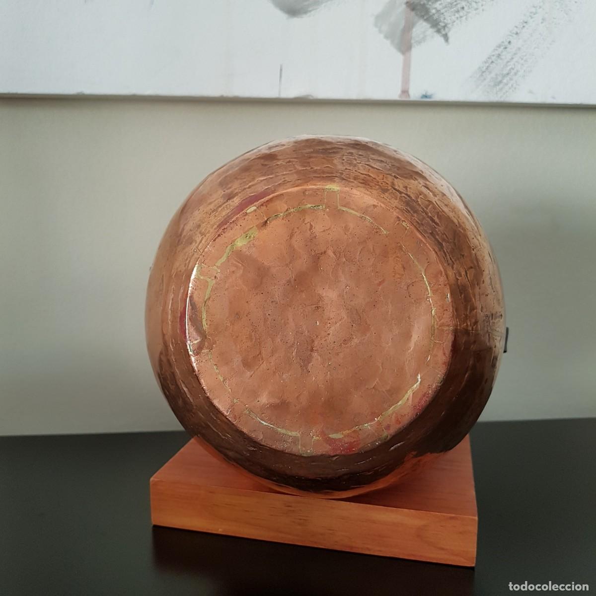 Antig&uuml;edades: OLLA PEROL DE COBRE CON ASAS DE HIERRO. - Foto 6
