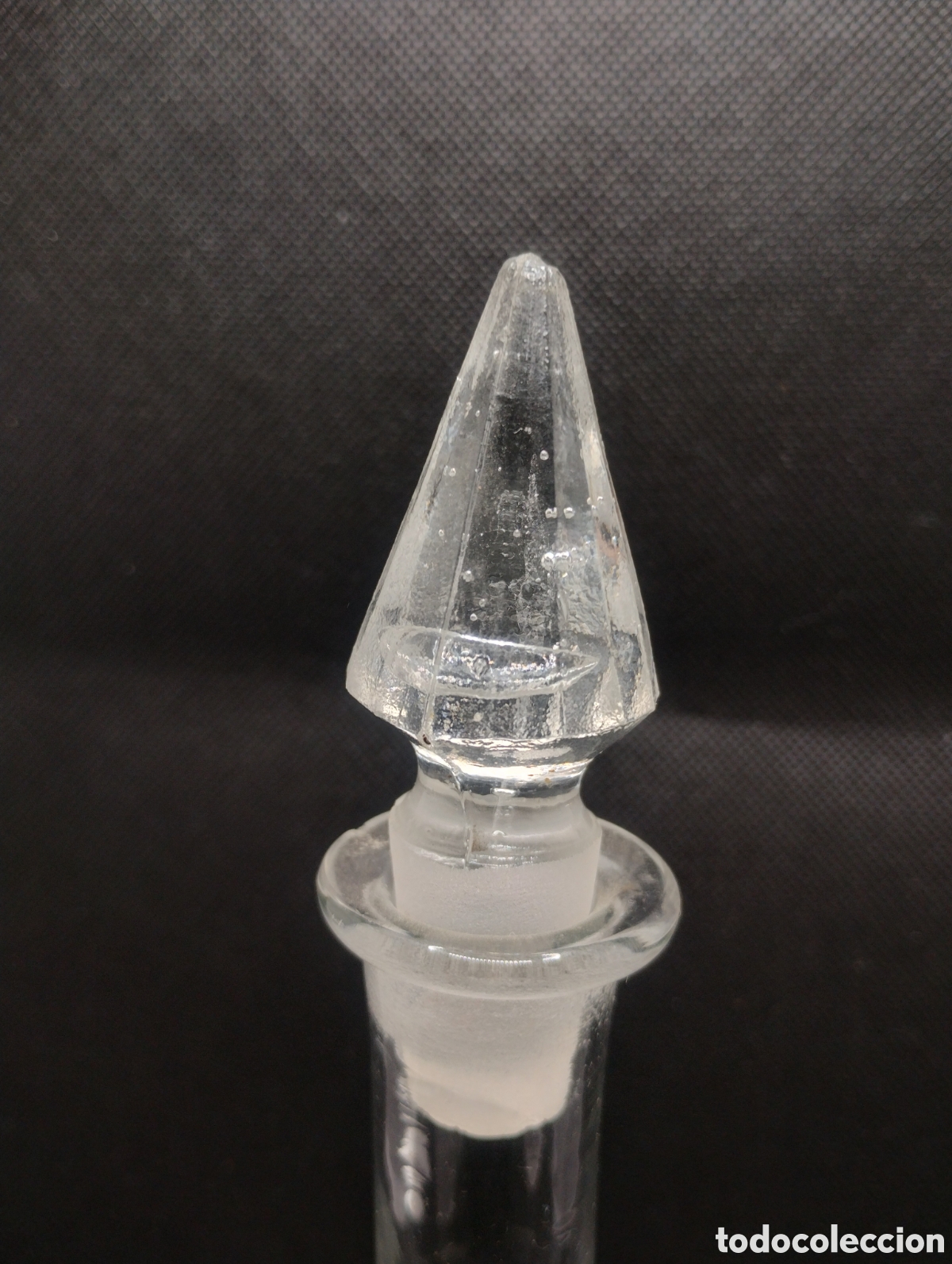 Antig&uuml;edades: Botella de cristal Art D&eacute;co - Foto 3