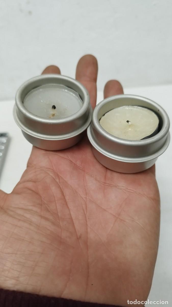 Antig&uuml;edades: Calienta platos con dos velas de te - Foto 9