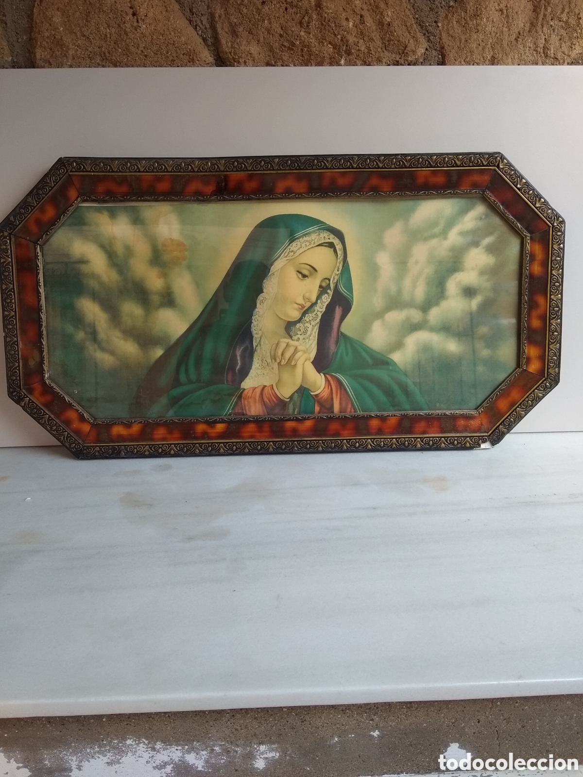 Antig&uuml;edades: Cuadro de la Virgen Mar&iacute;a. - Foto 1