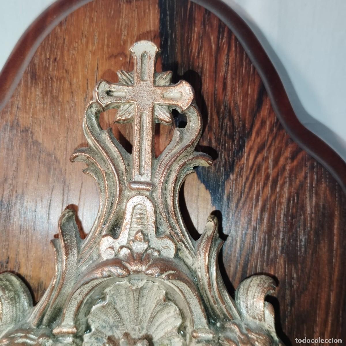 Antig&uuml;edades: BENDITERA MODERNISTA CON IMAGEN DE LA VIRGEN - Foto 8
