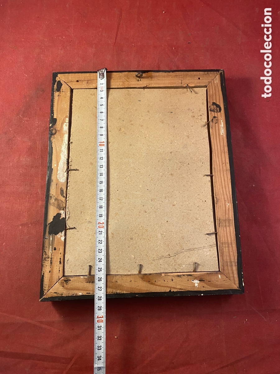 Antig&uuml;edades: Marco antiguo con cristal - Foto 4