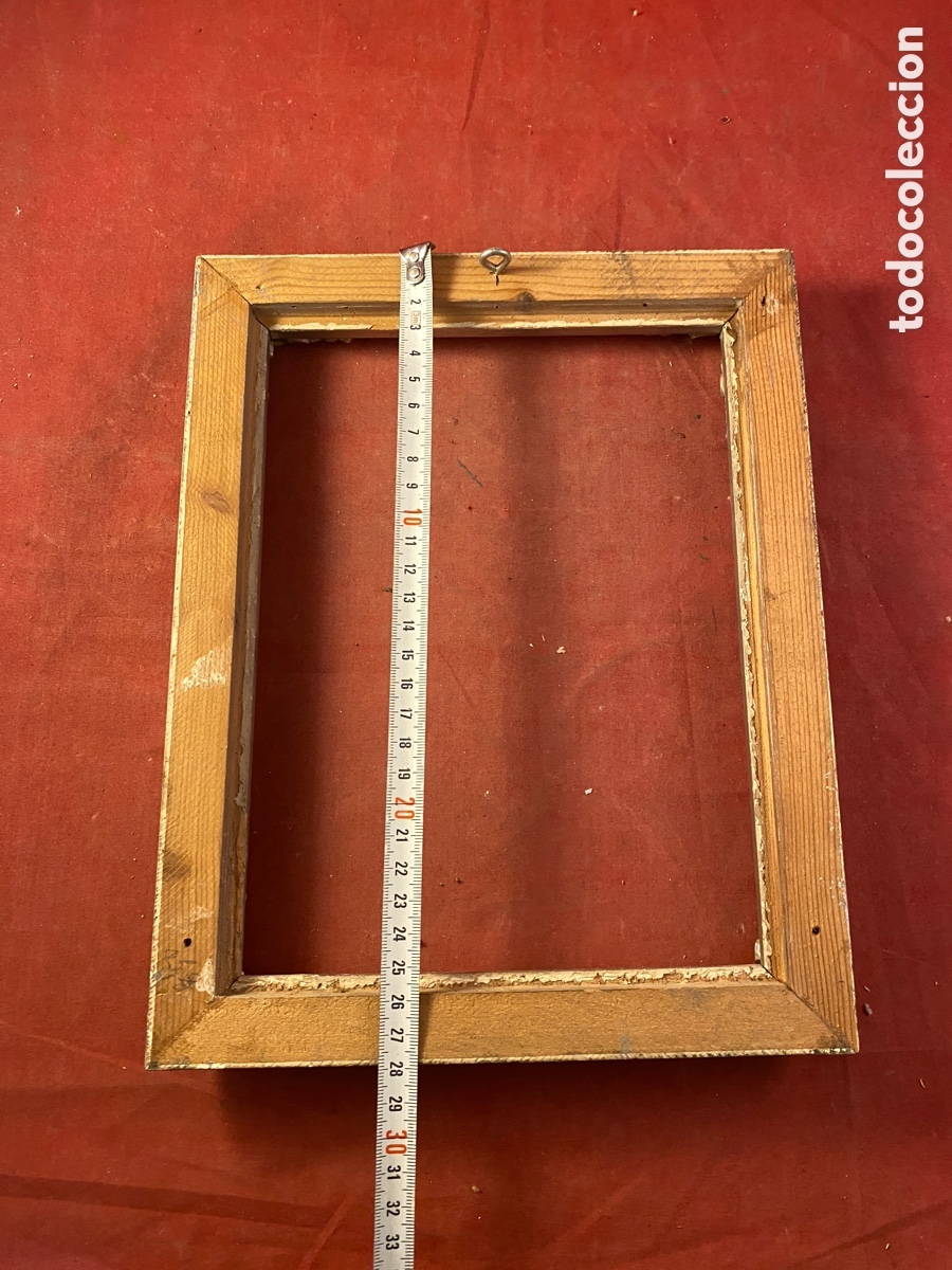 Antig&uuml;edades: Antiguo marco de madera plateado - Foto 3