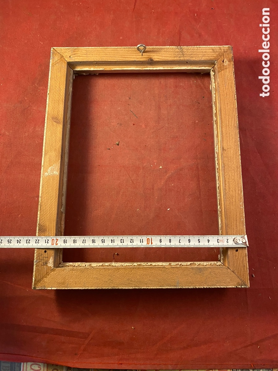Antig&uuml;edades: Antiguo marco de madera plateado - Foto 4