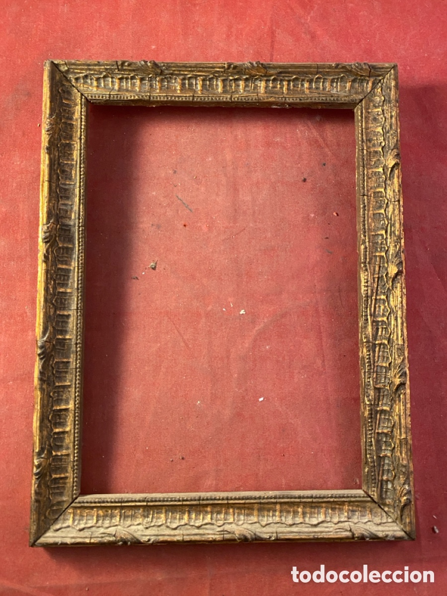Antig&uuml;edades: Marco madera dorado - Foto 1