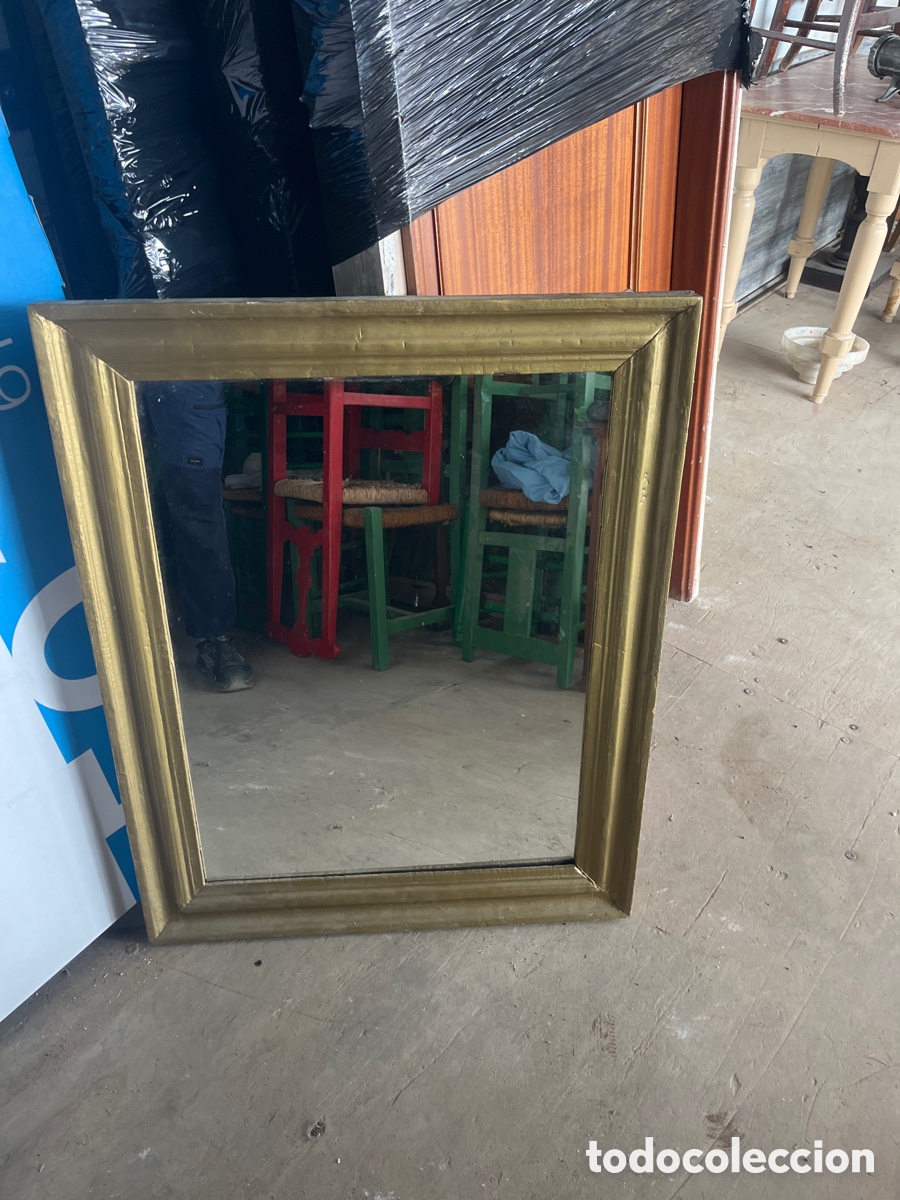 Antig&uuml;edades: Espejo de madera policromado - Foto 2