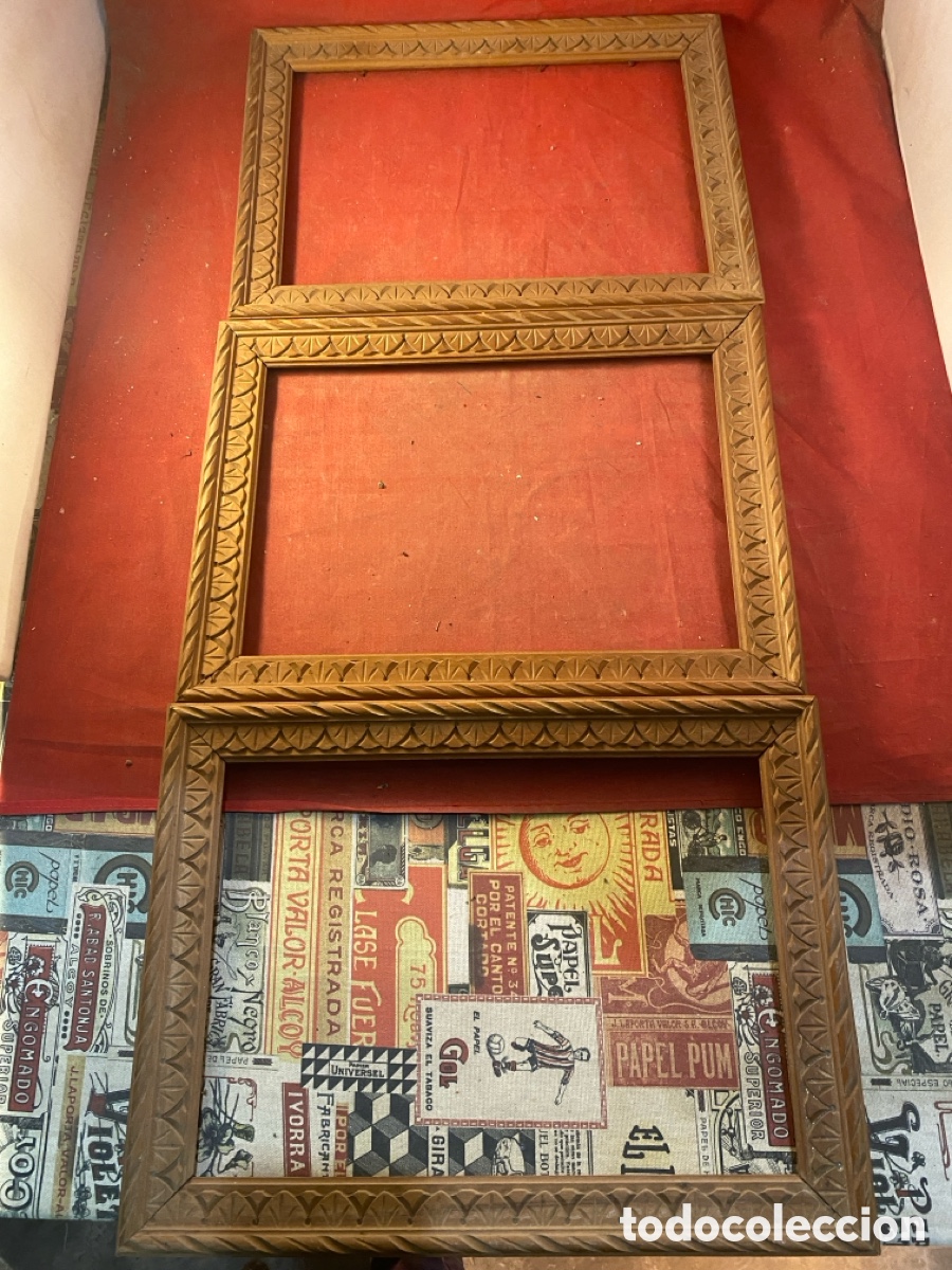 Antig&uuml;edades: 3 marcos madera - Foto 1