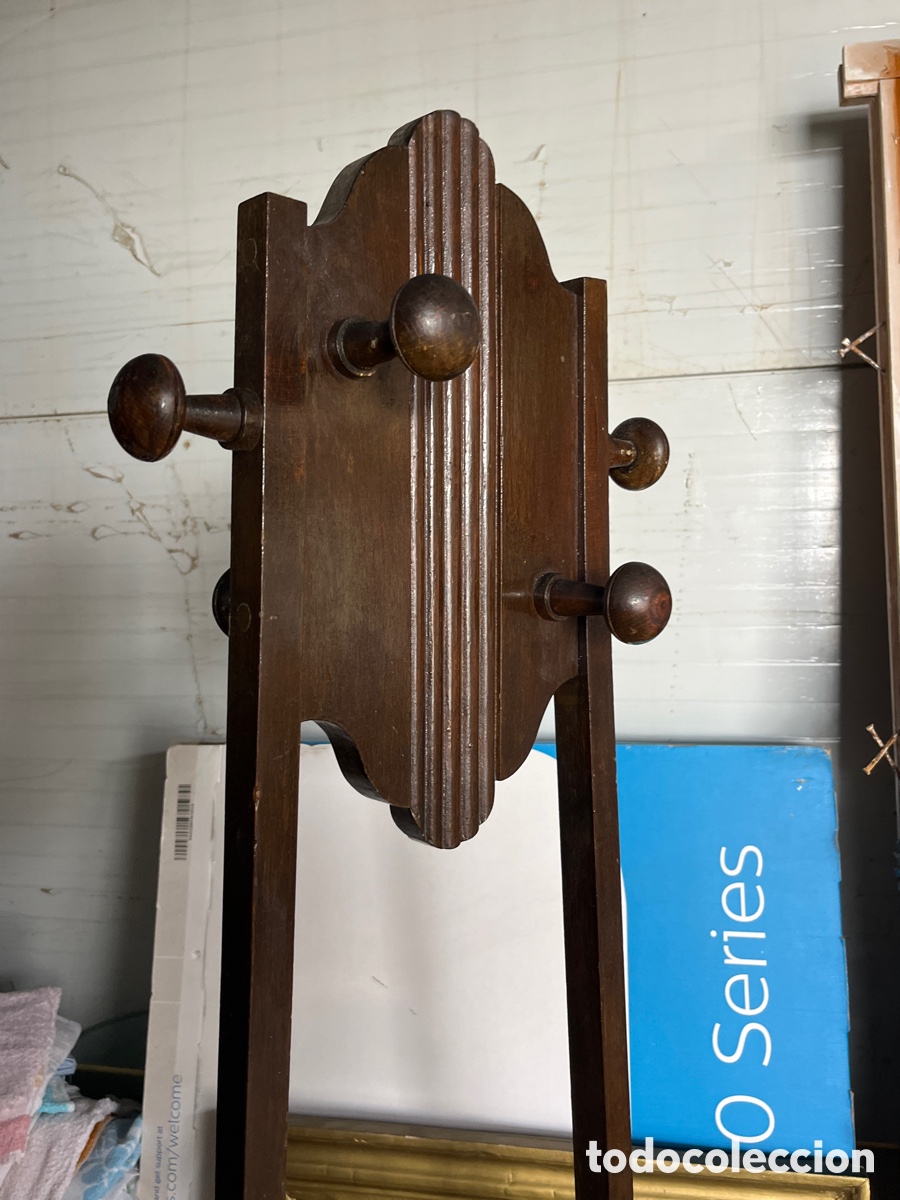 Antig&uuml;edades: Perchero de madera estilo modernista - Foto 2