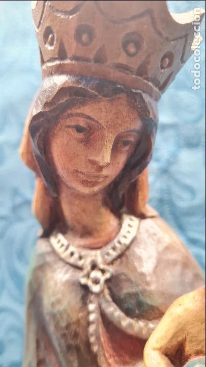 Antig&uuml;edades: VIRGEN CON NI&Ntilde;O EN BRAZOS - Foto 3