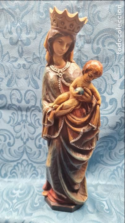 Antig&uuml;edades: VIRGEN CON NI&Ntilde;O EN BRAZOS - Foto 1