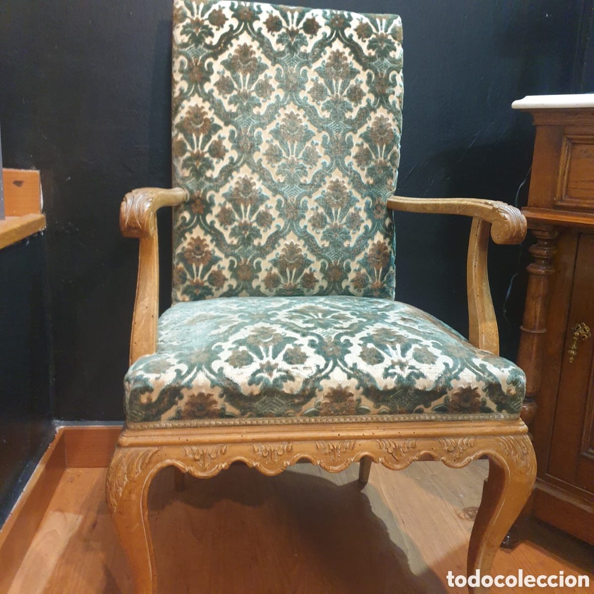 Antig&uuml;edades: Antiguo sill&oacute;n tapizado - Foto 2