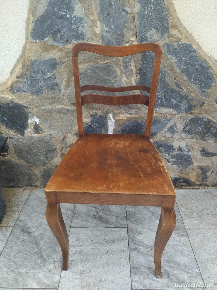 Antig&uuml;edades: Antigua silla de madera noble. - Foto 2
