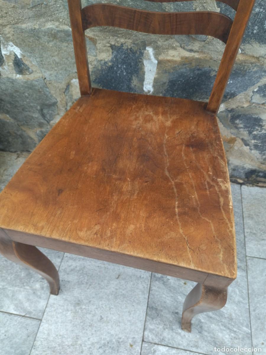 Antig&uuml;edades: Antigua silla de madera noble. - Foto 5