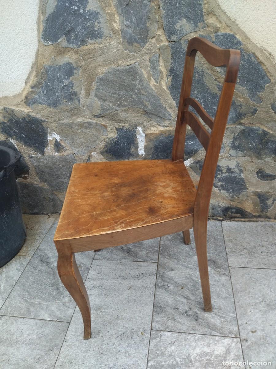 Antig&uuml;edades: Antigua silla de madera noble. - Foto 7
