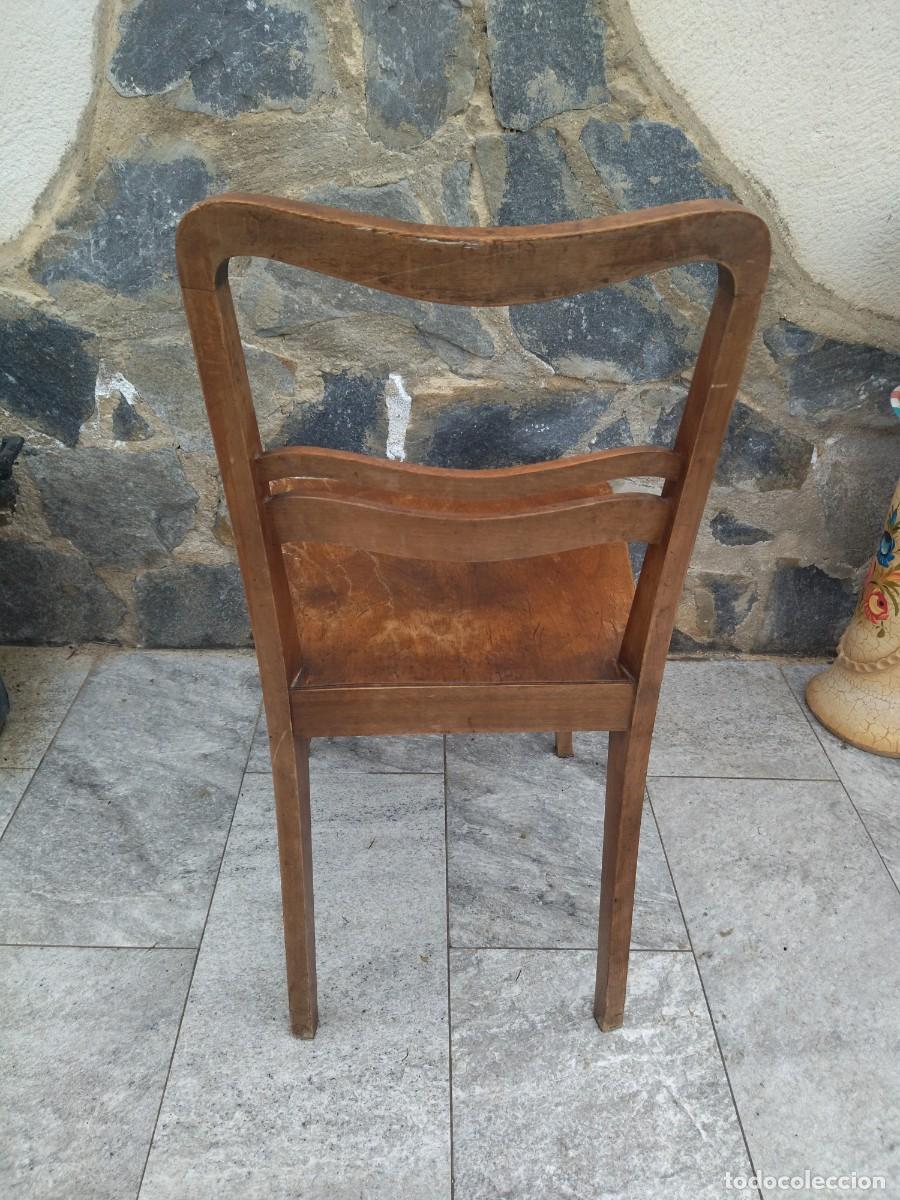 Antig&uuml;edades: Antigua silla de madera noble. - Foto 8