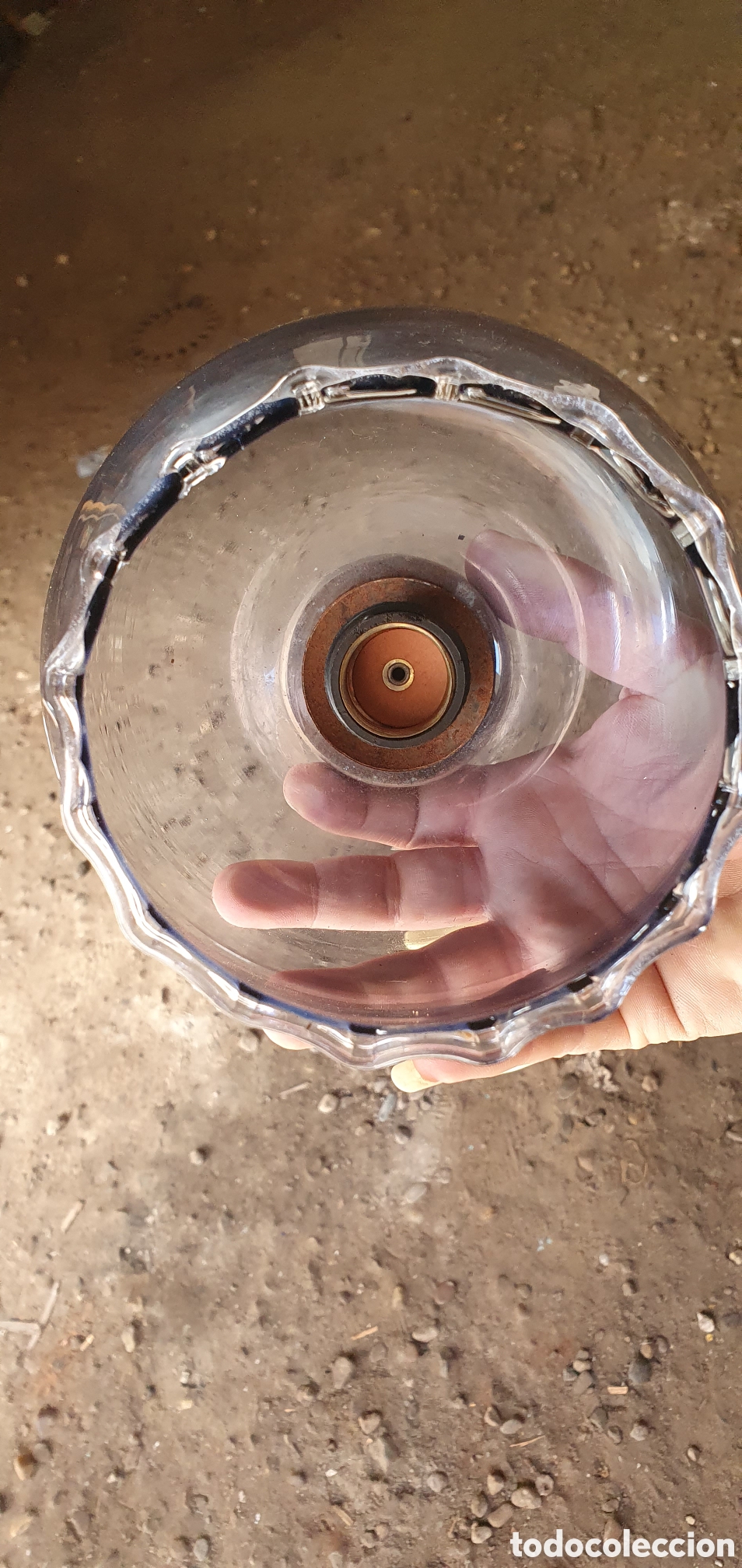 Antig&uuml;edades: LAMPARA DE CRISTAL VINTAGE - Foto 3