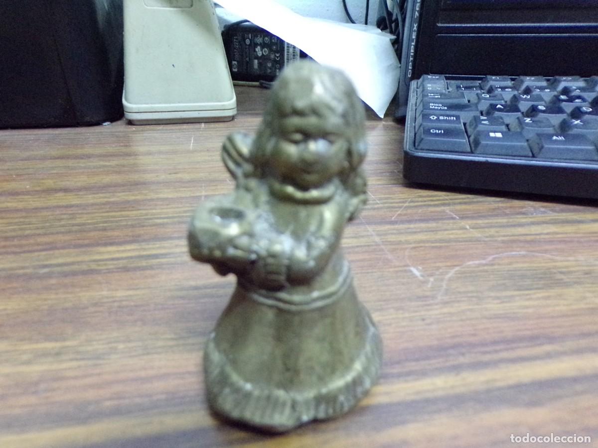 Antig&uuml;edades: ESTAMOS LIQUIDANDO. peque&ntilde;o angel de bronce - Foto 2