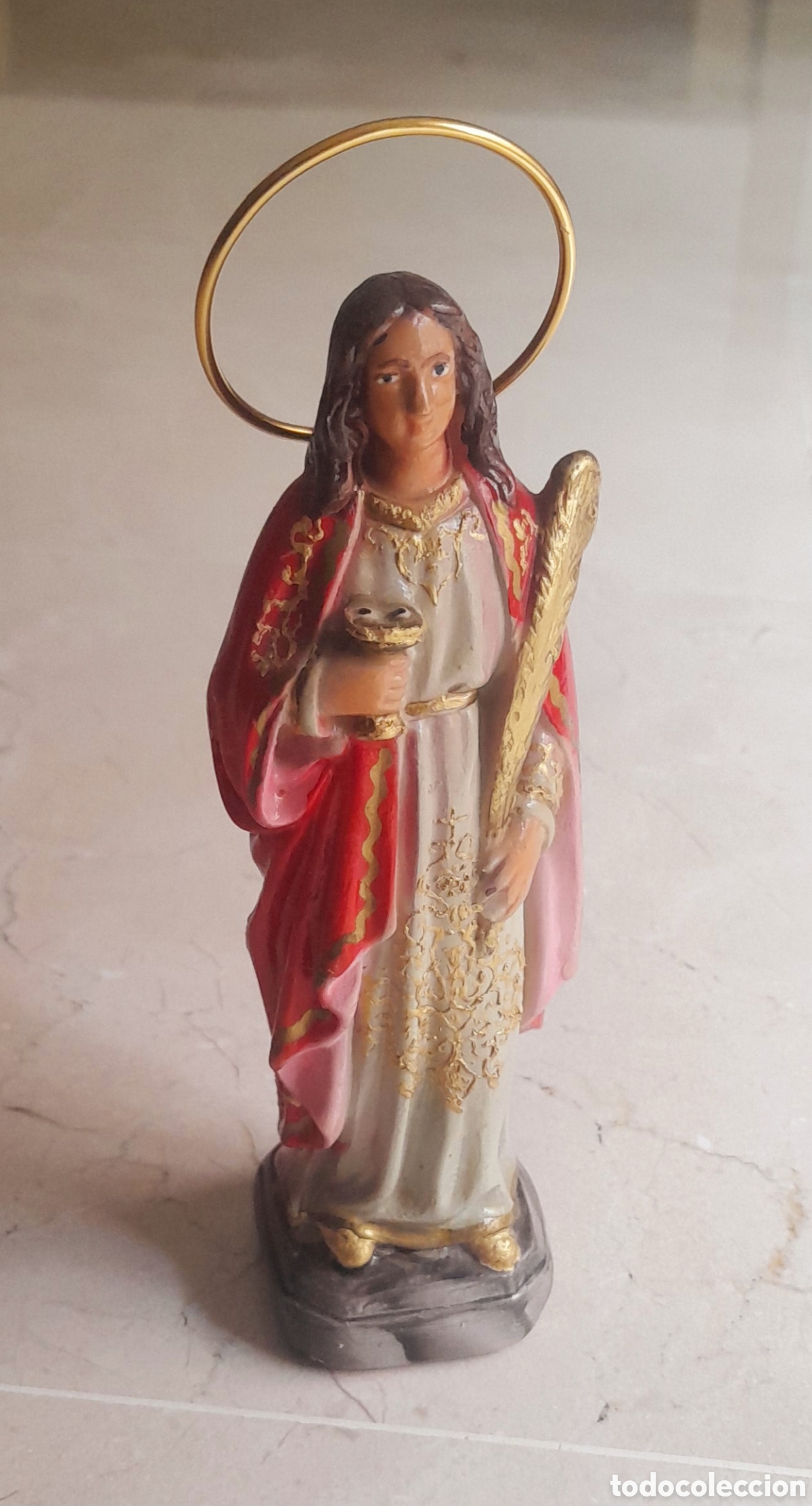 Antig&uuml;edades: Santa Luc&iacute;a de escayola - Foto 1