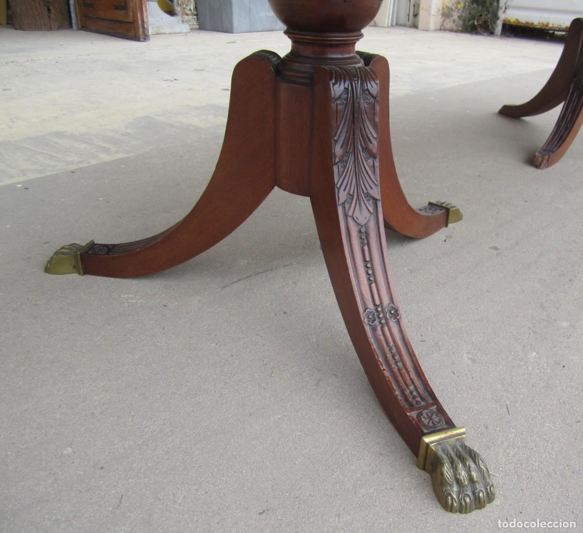 Antig&uuml;edades: Mesa de comedor extensible de 200 x 95, patas de jarra - Foto 7