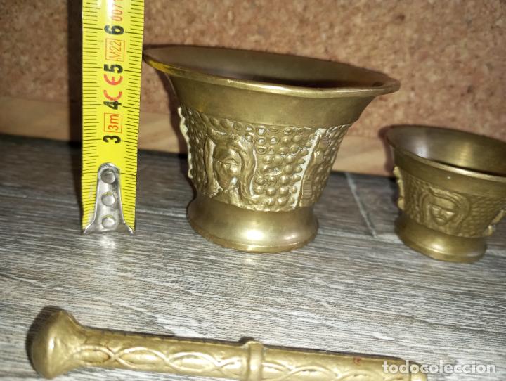 Antig&uuml;edades: Lote peque&ntilde;os morteros de bronce - Foto 3