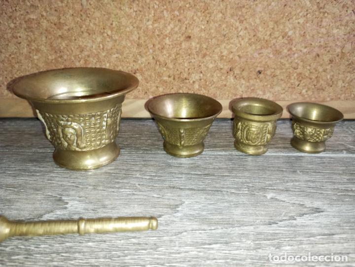 Antig&uuml;edades: Lote peque&ntilde;os morteros de bronce - Foto 8