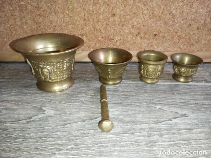 Antig&uuml;edades: Lote peque&ntilde;os morteros de bronce - Foto 9