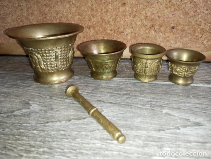 Antig&uuml;edades: Lote peque&ntilde;os morteros de bronce - Foto 10
