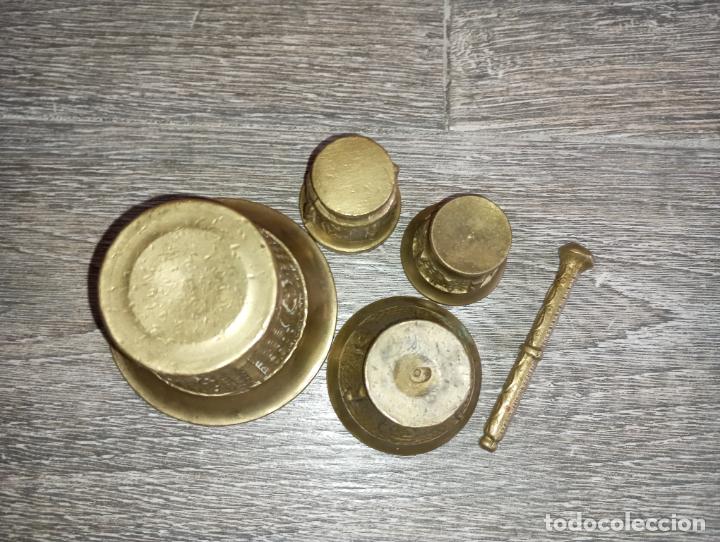Antig&uuml;edades: Lote peque&ntilde;os morteros de bronce - Foto 12