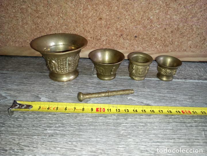 Antig&uuml;edades: Lote peque&ntilde;os morteros de bronce - Foto 1
