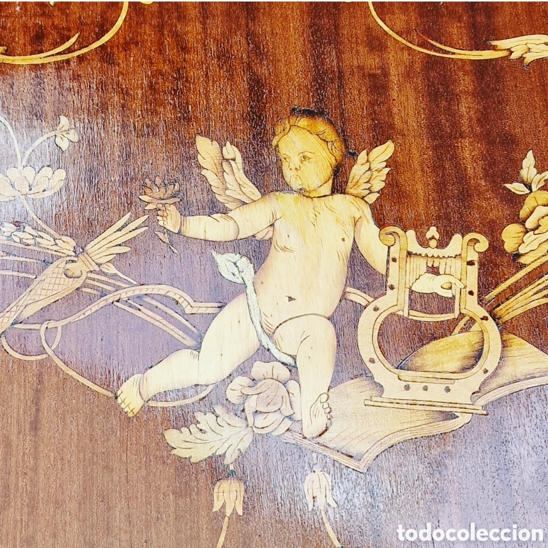 Antig&uuml;edades: Mesa de juego antigua restaurada - Foto 4