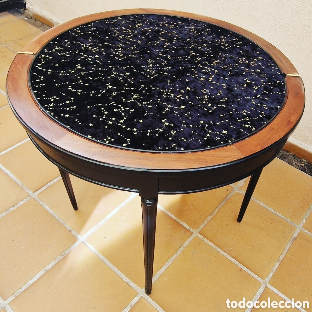Antig&uuml;edades: Mesa de juego antigua restaurada - Foto 2