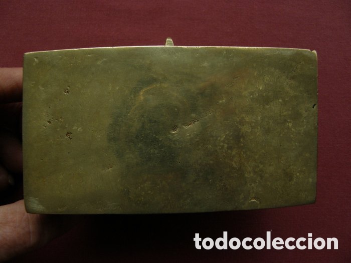Antig&uuml;edades: CAJA JOYERO COFRE ARCA EN BRONCE - Foto 9