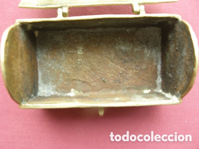 Antig&uuml;edades: CAJA JOYERO COFRE ARCA EN BRONCE - Foto 14