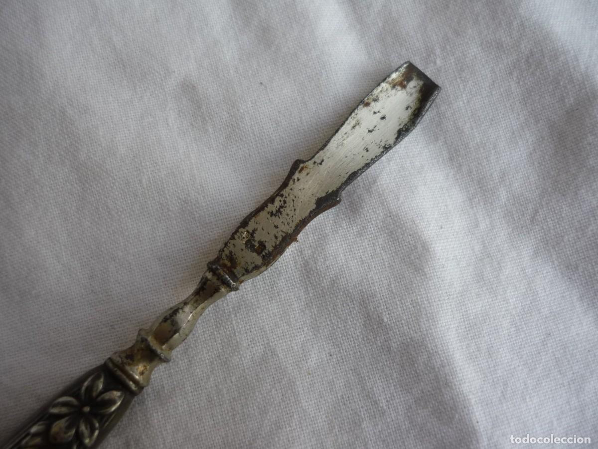 Antig&uuml;edades: Herramienta para el cuidado de las u&ntilde;as, mango de plata - Foto 6