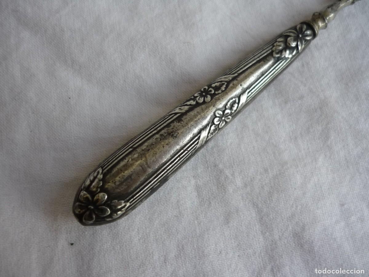 Antig&uuml;edades: Herramienta para el cuidado de las u&ntilde;as, mango de plata - Foto 7