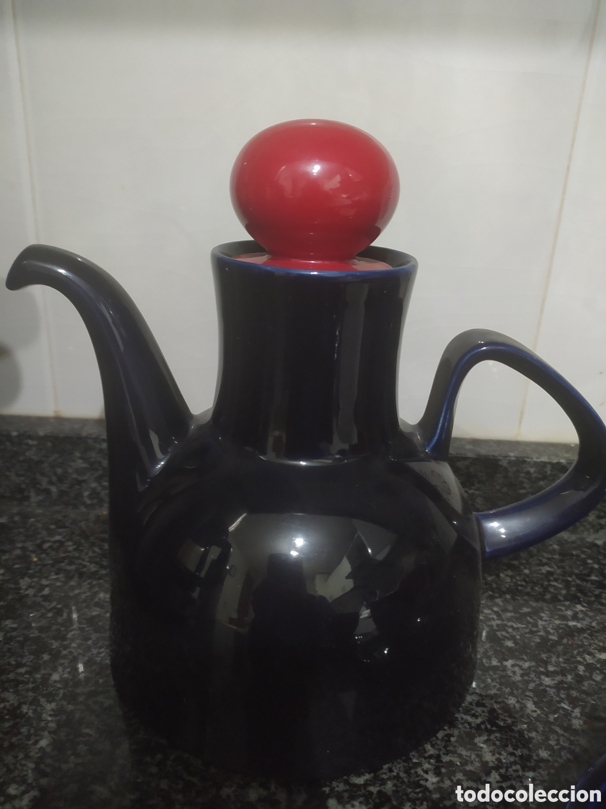 Antig&uuml;edades: Tetera Cer&aacute;mica Ponseta