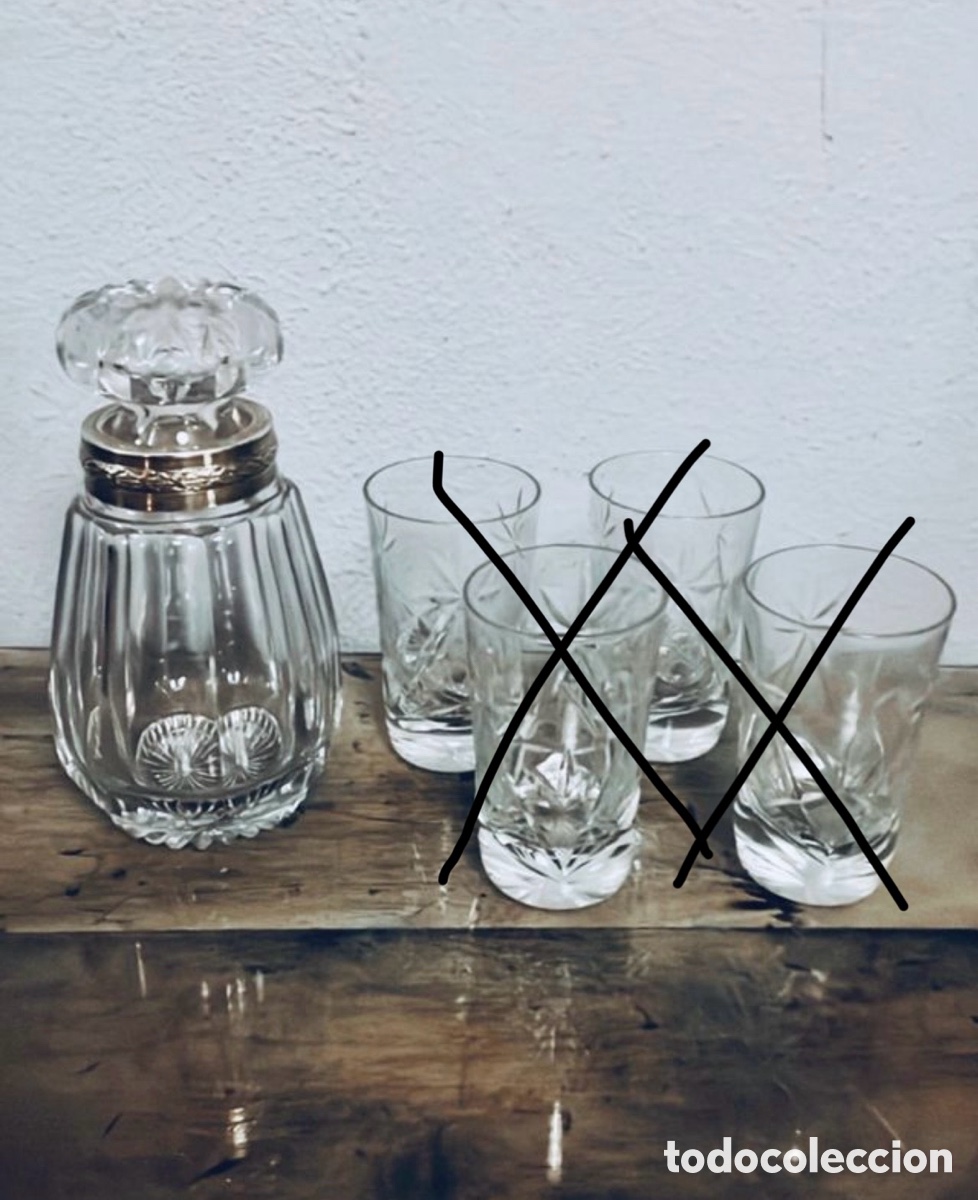Antig&uuml;edades: Licorera cristal bohemia - Foto 1