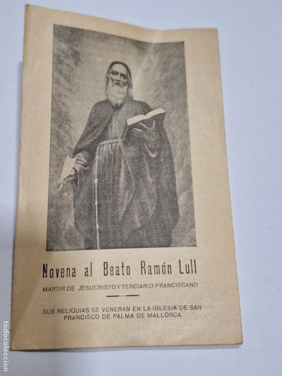 Antig&uuml;edades: Novena al Beato Ram&oacute;n Llull . - Foto 1