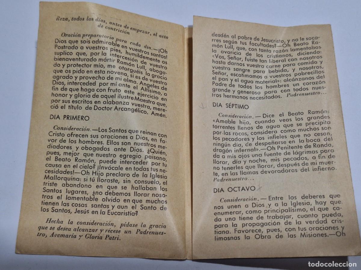 Antig&uuml;edades: Novena al Beato Ram&oacute;n Llull . - Foto 3