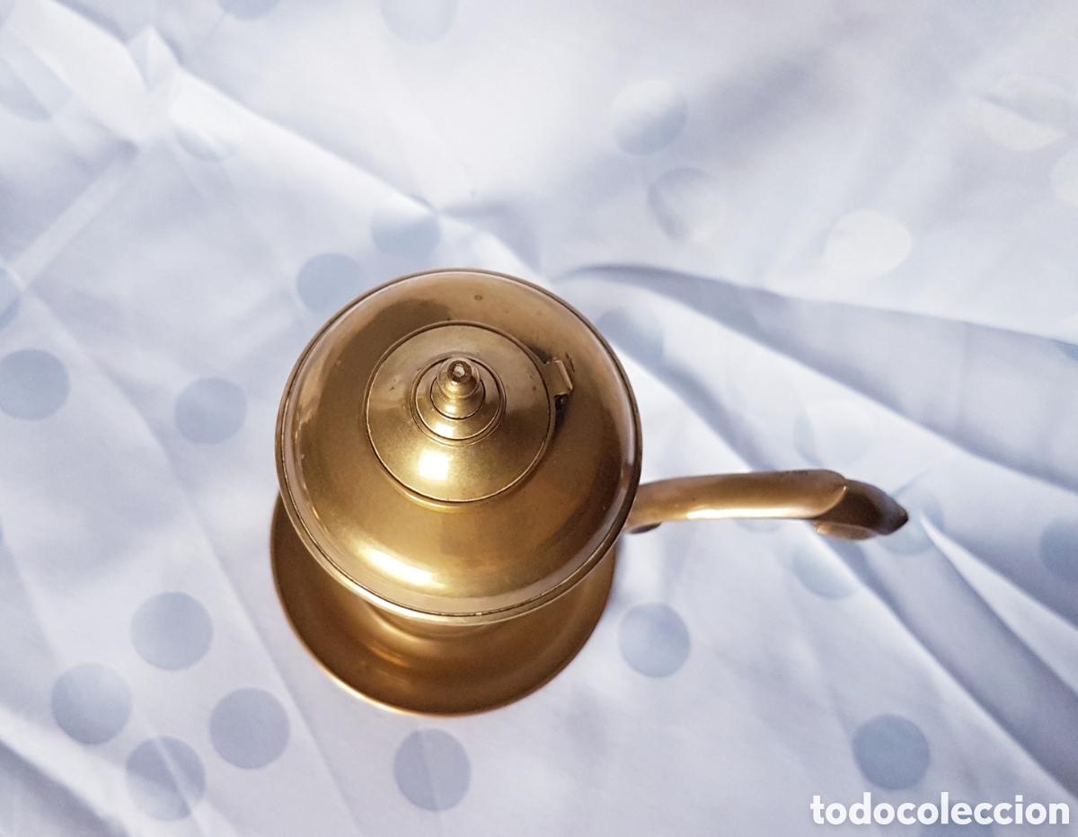 Antig&uuml;edades: L&aacute;mpara de aceite bronce capuchina - Foto 2
