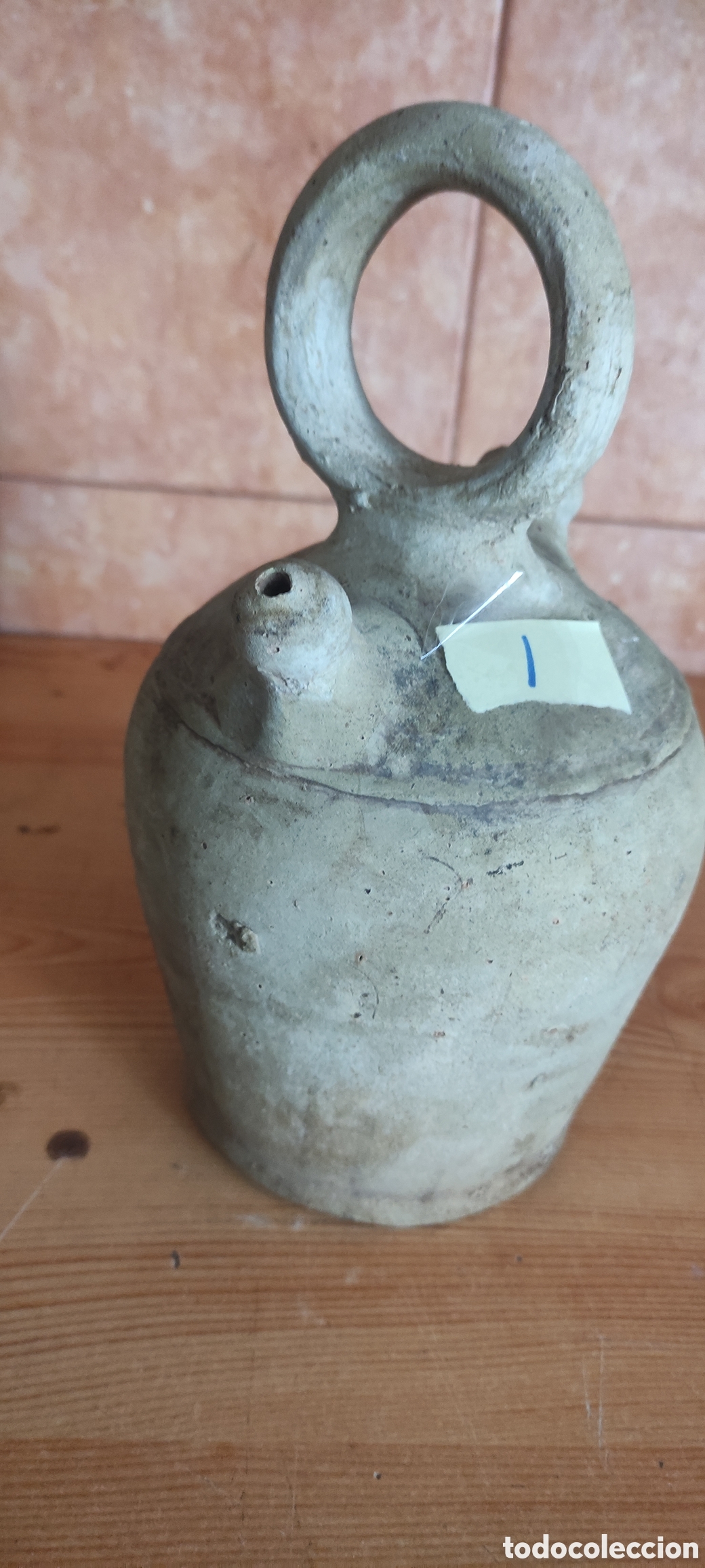 Antig&uuml;edades: Antiguo botijo de arcilla blanca - Foto 3