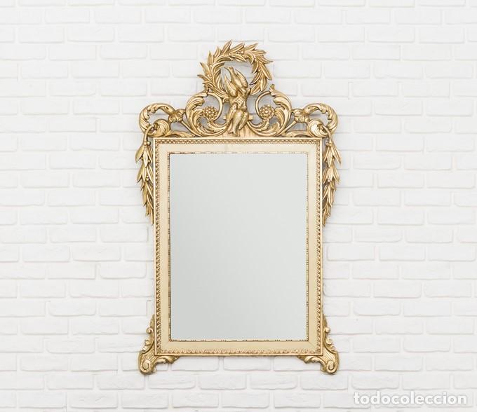 Antig&uuml;edades: Espejo dorado estilo neocl&aacute;sico - Foto 1