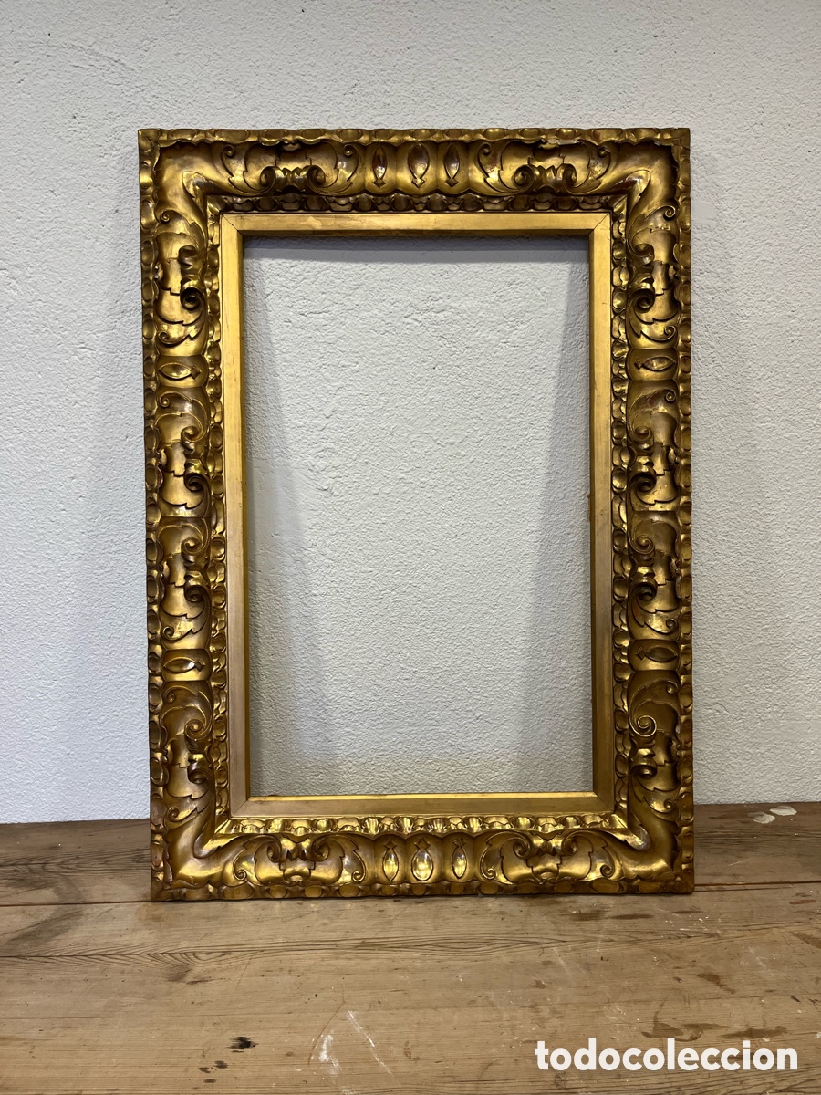 Antig&uuml;edades: Marco circa 1900 dorado - Foto 1