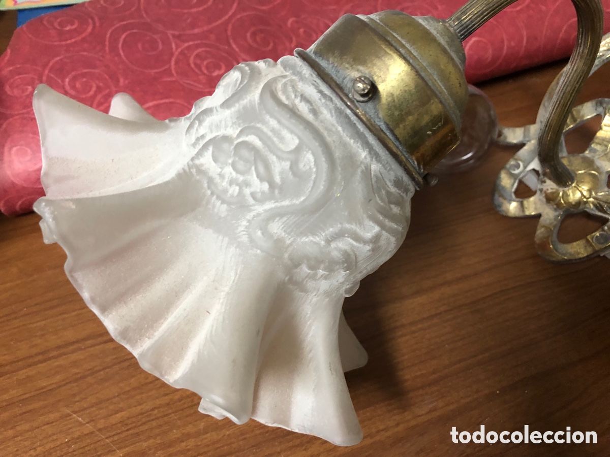 Antig&uuml;edades: L&aacute;mparas de pared antiguas - Foto 3