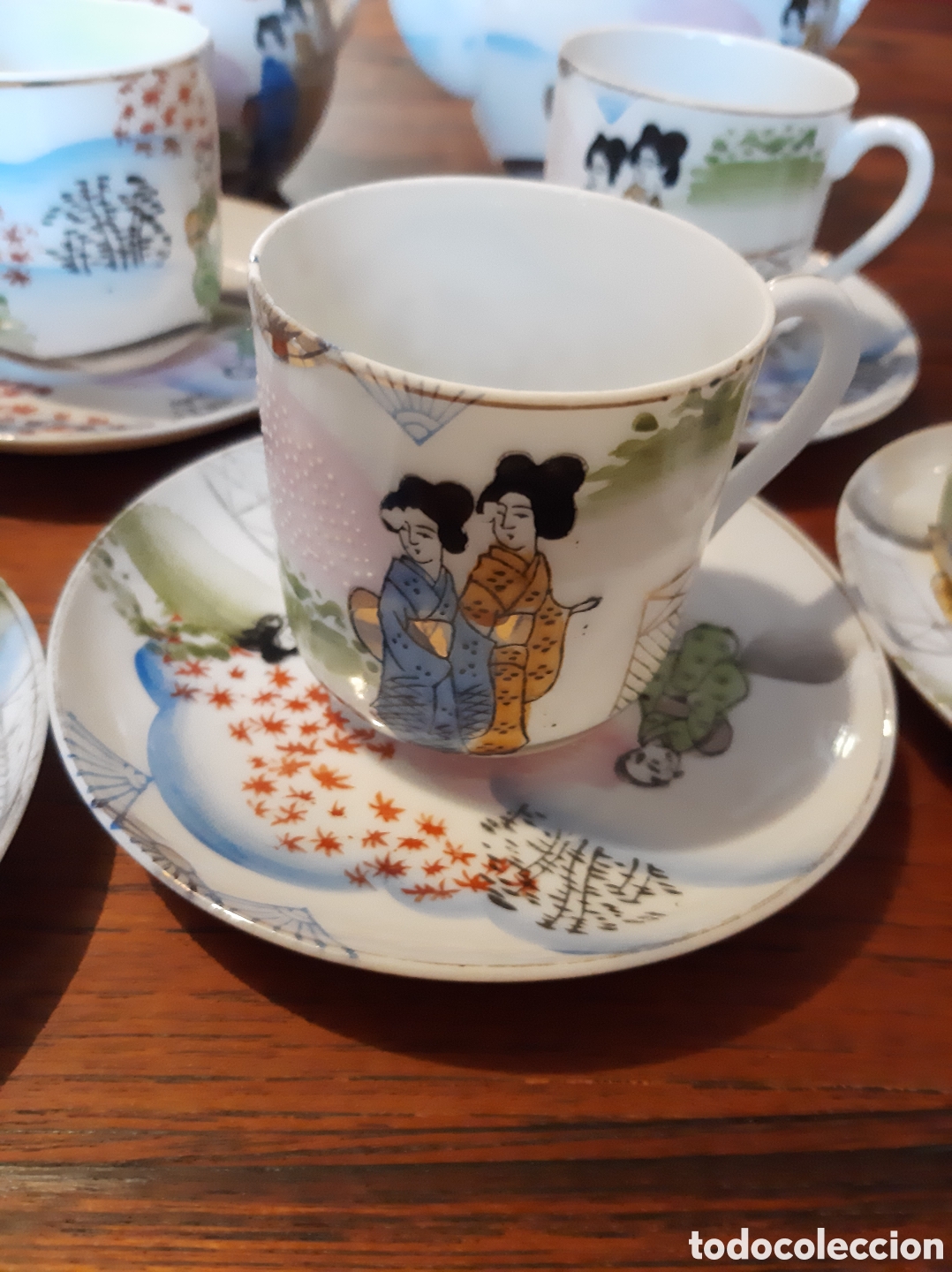 Antig&uuml;edades: Antiguo juego de caf&eacute; japon&eacute;s - Foto 2