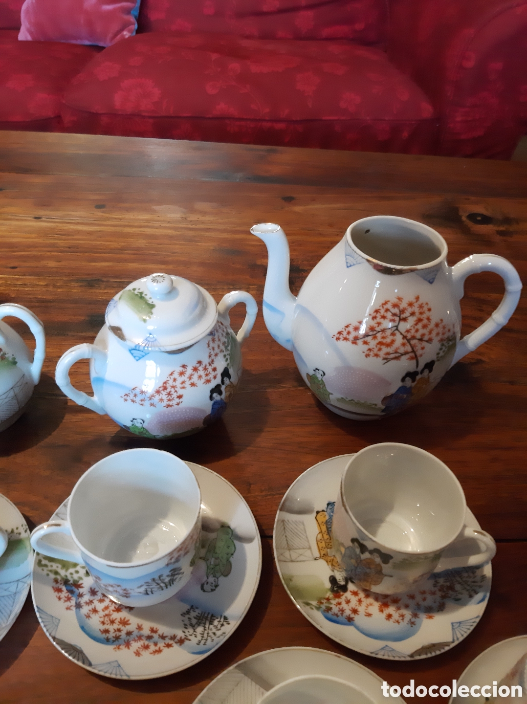 Antig&uuml;edades: Antiguo juego de caf&eacute; japon&eacute;s - Foto 3