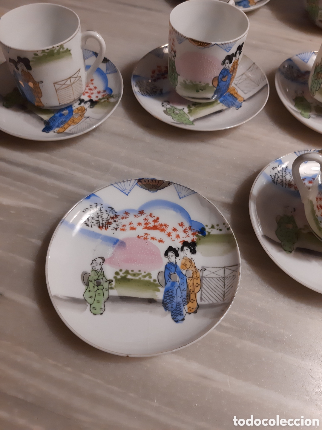 Antig&uuml;edades: Antiguo juego de caf&eacute; japon&eacute;s - Foto 8